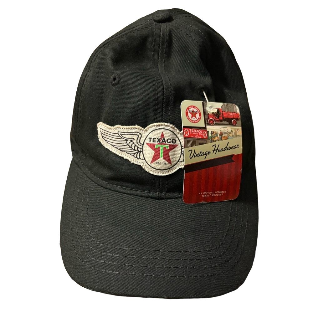NWT Texaco Black Vintage Hat
